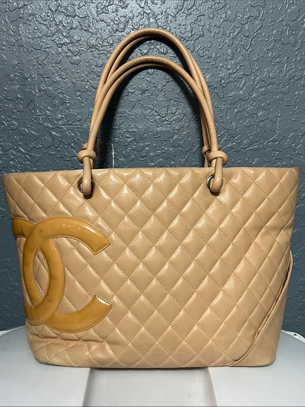 🧡 CHANEL Quilted Calfskin Large Cambon Tote Bag